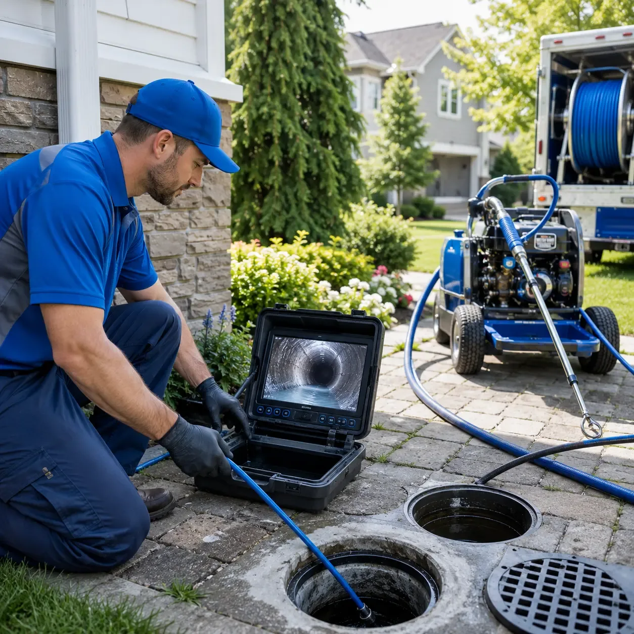 Outdoor drain cleaning professionals serving Sellersville, PA